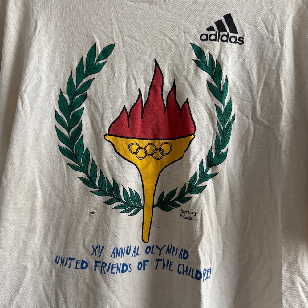 Vintage Adidas Annual Olympiad United Friends of the Children *FLAW* - Picture 2 of 9